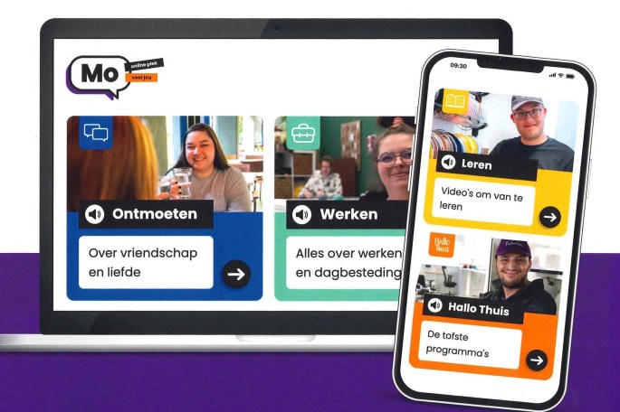 Website van MO-online op een laptop en telefoon