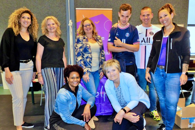 Het promotieteam bij VSO Aventurijn