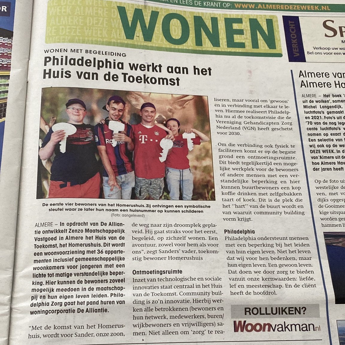 Het artikel in Almere DEZE WEEK
