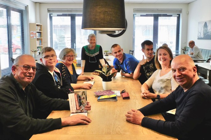 Daan, Marc, Sander en hun ouders