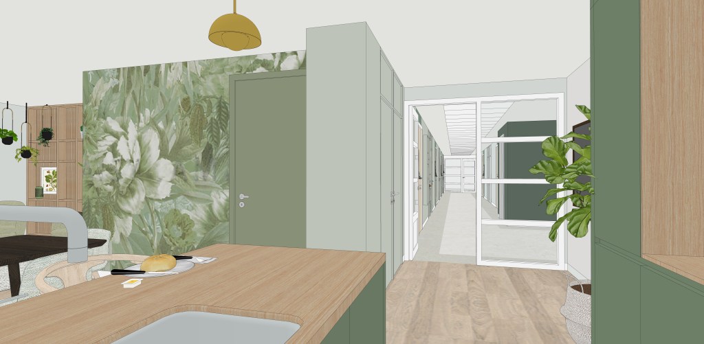 Eerste interieurontwerp Homerushuis