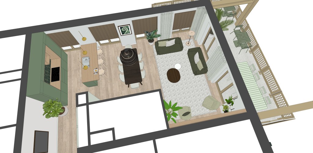 Eerste interieurontwerp Homerushuis