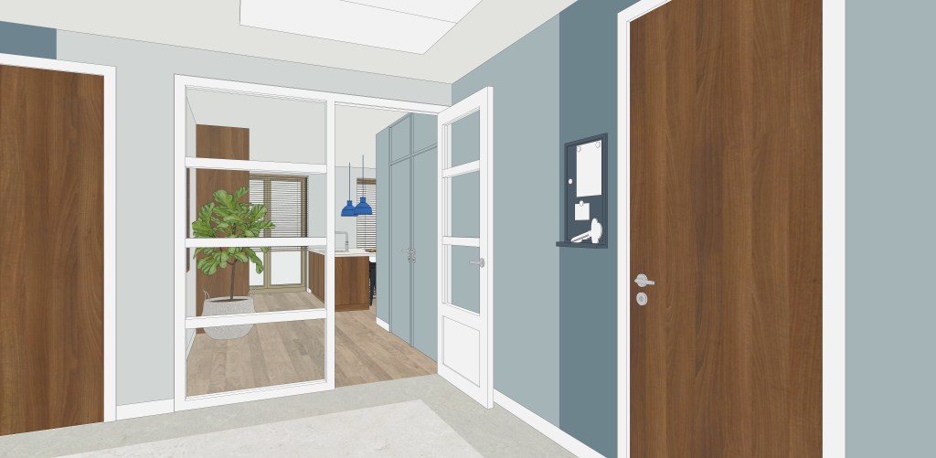 Eerste interieurontwerp Homerushuis