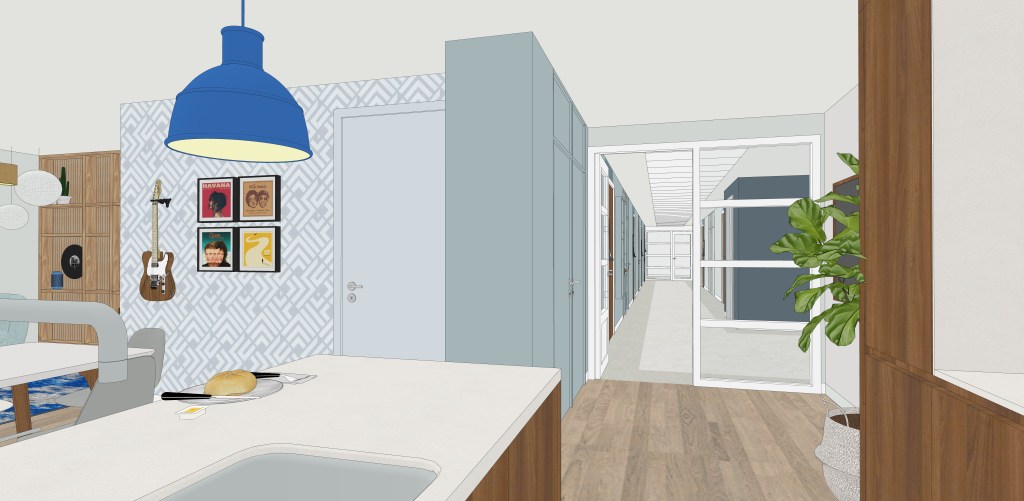 Eerste interieurontwerp Homerushuis