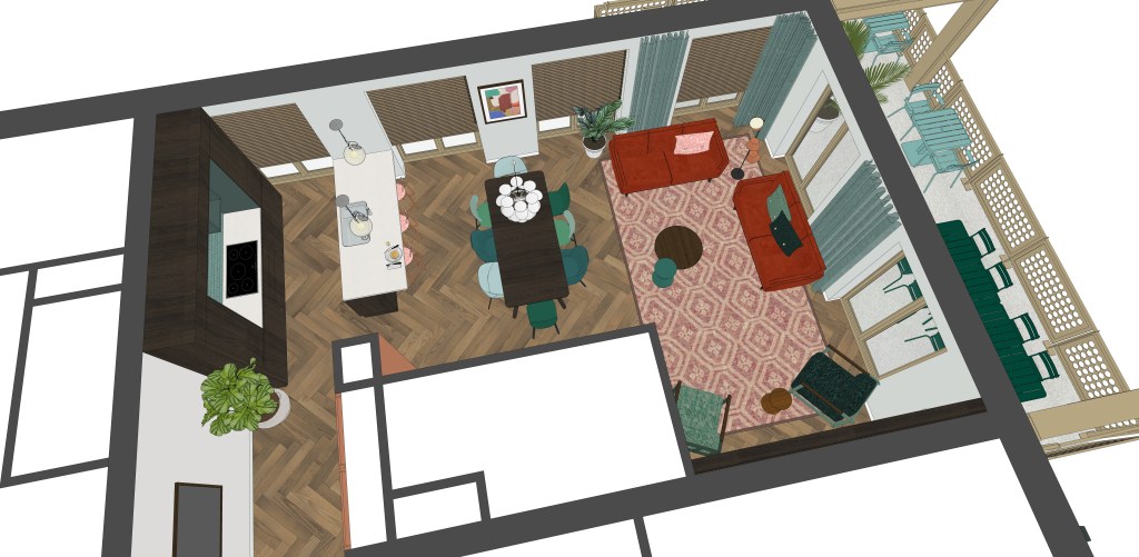 Eerste interieurontwerp Homerushuis