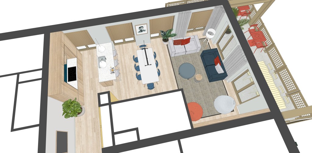 Eerste interieurontwerp Homerushuis