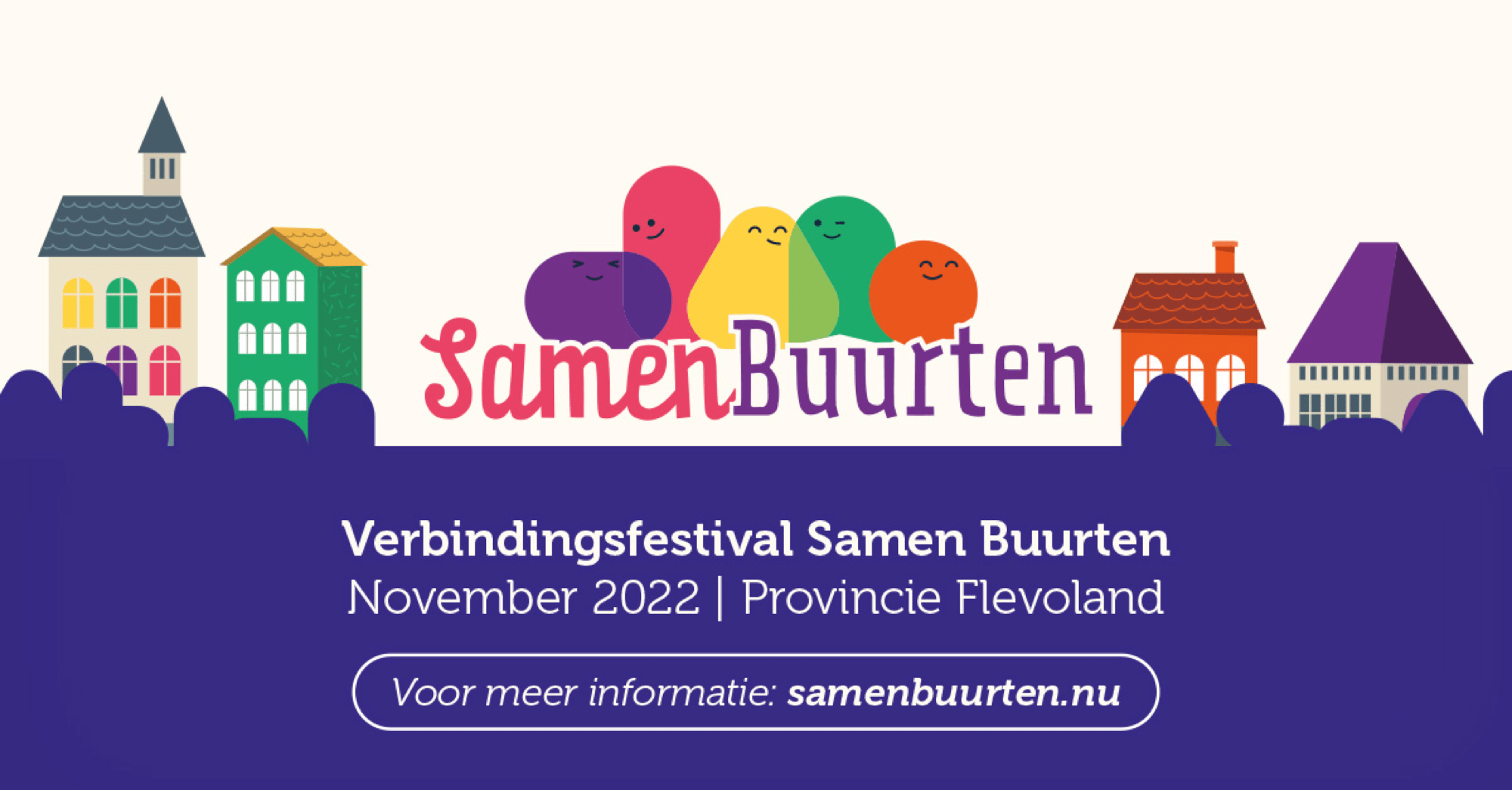 Poster Verbindingsfestival Samen Buurten