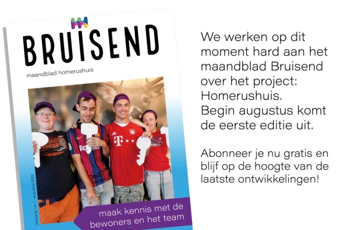 Aankondiging maandblad Bruisend