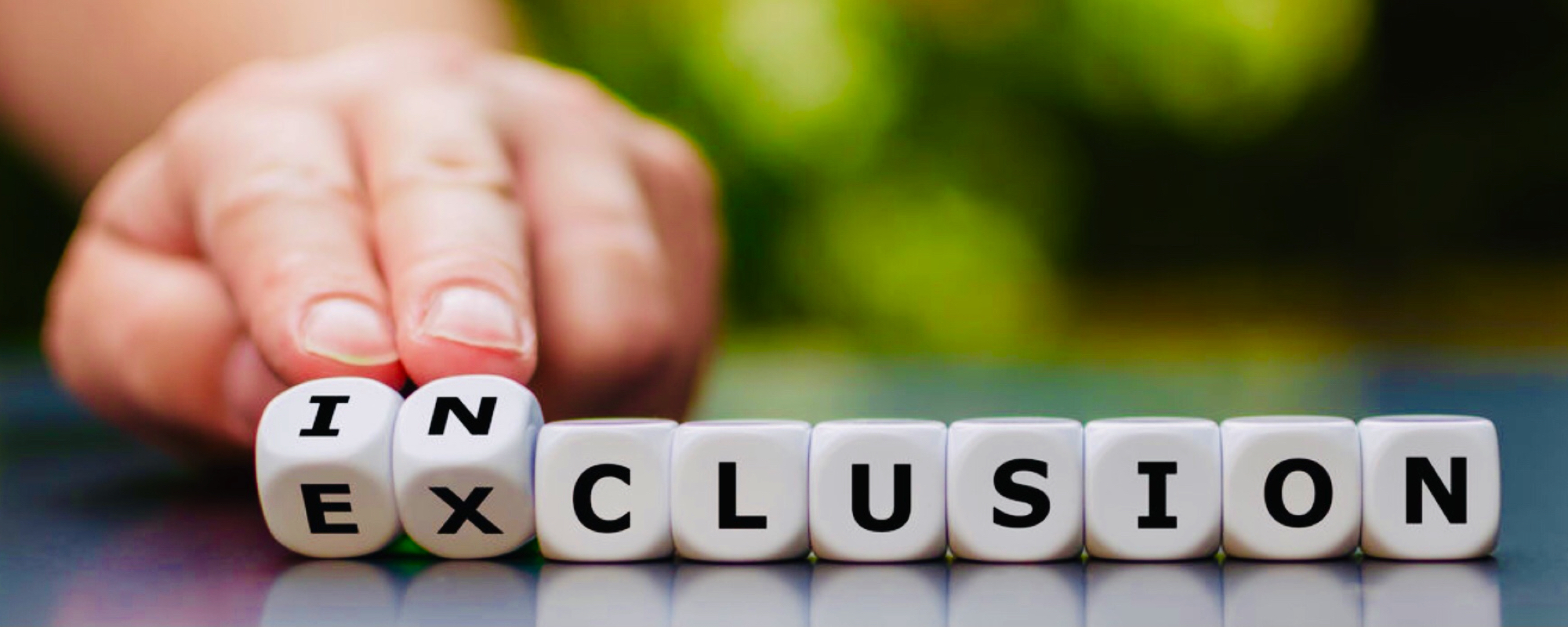 De tekst exclusion wordt verandert in inclusief