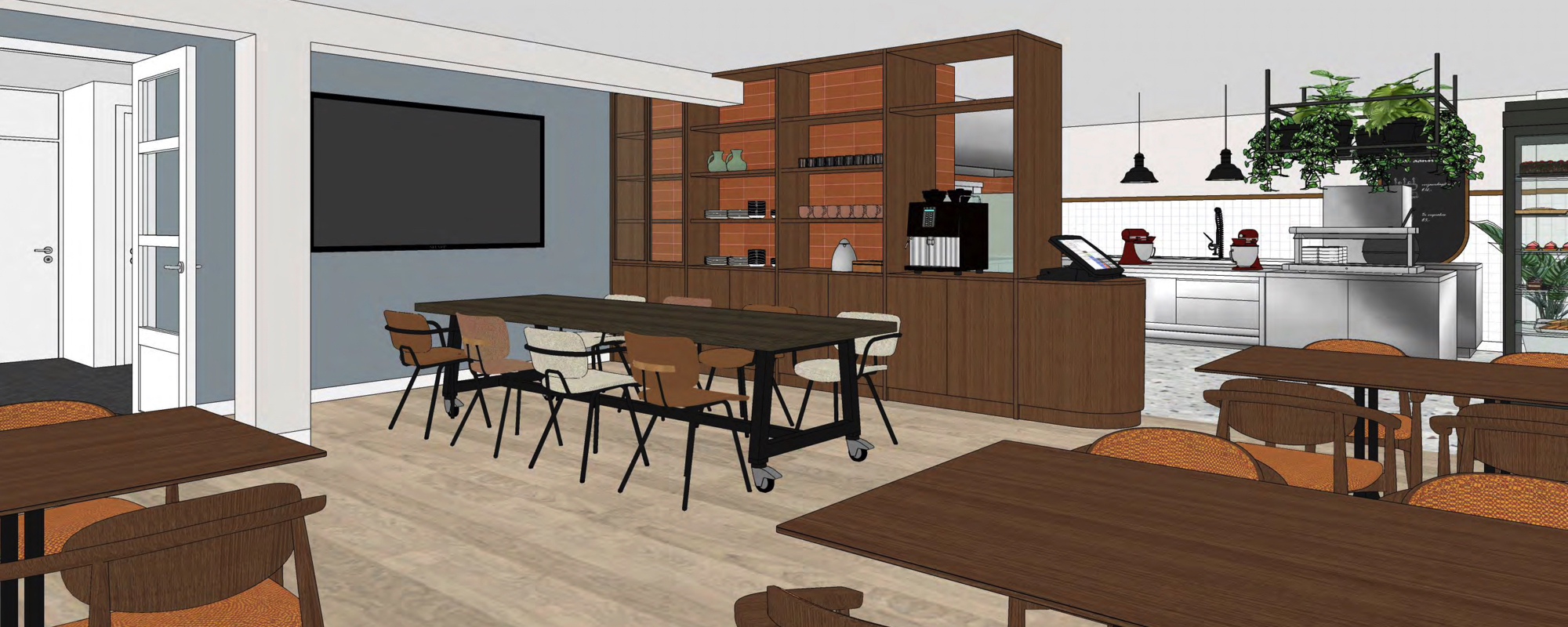 Tekening van de inrichting van Homerusplace