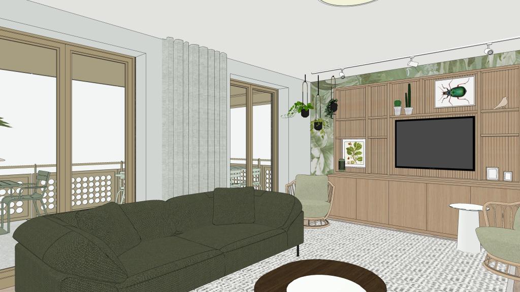 Interieurontwerp thema natuur