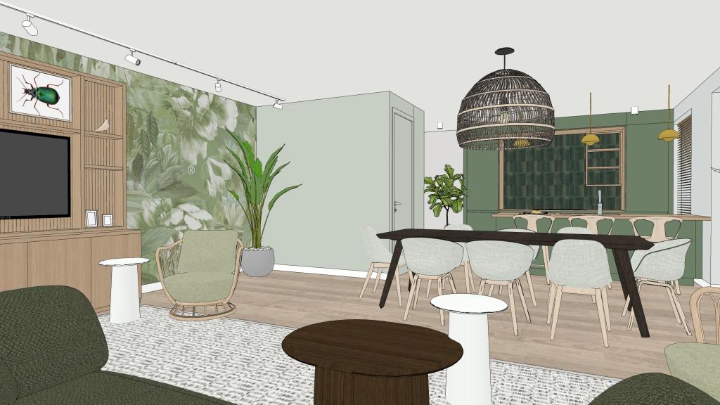 Interieurontwerp thema natuur