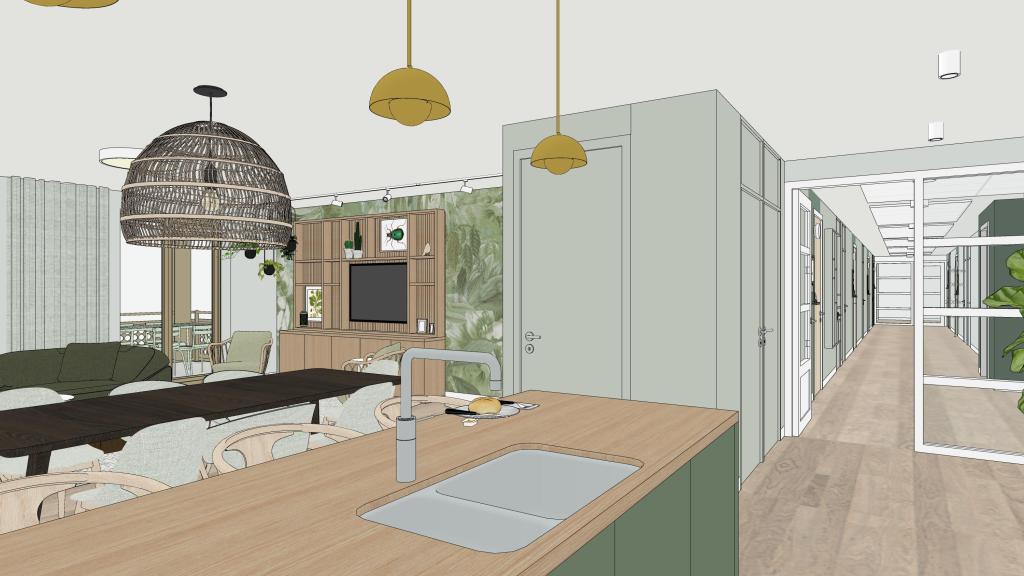 Interieurontwerp thema natuur