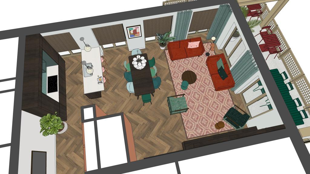 Interieurontwerp thema kunst