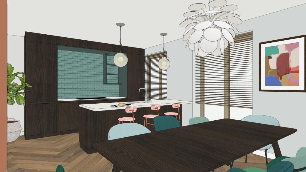 Interieurontwerp thema kunst