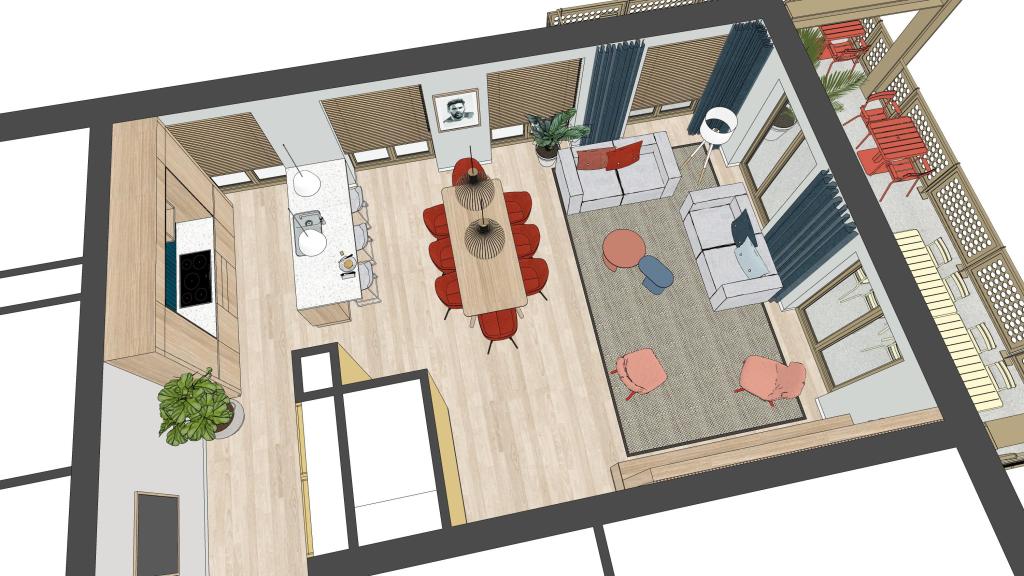 Interieurontwerp thema sport