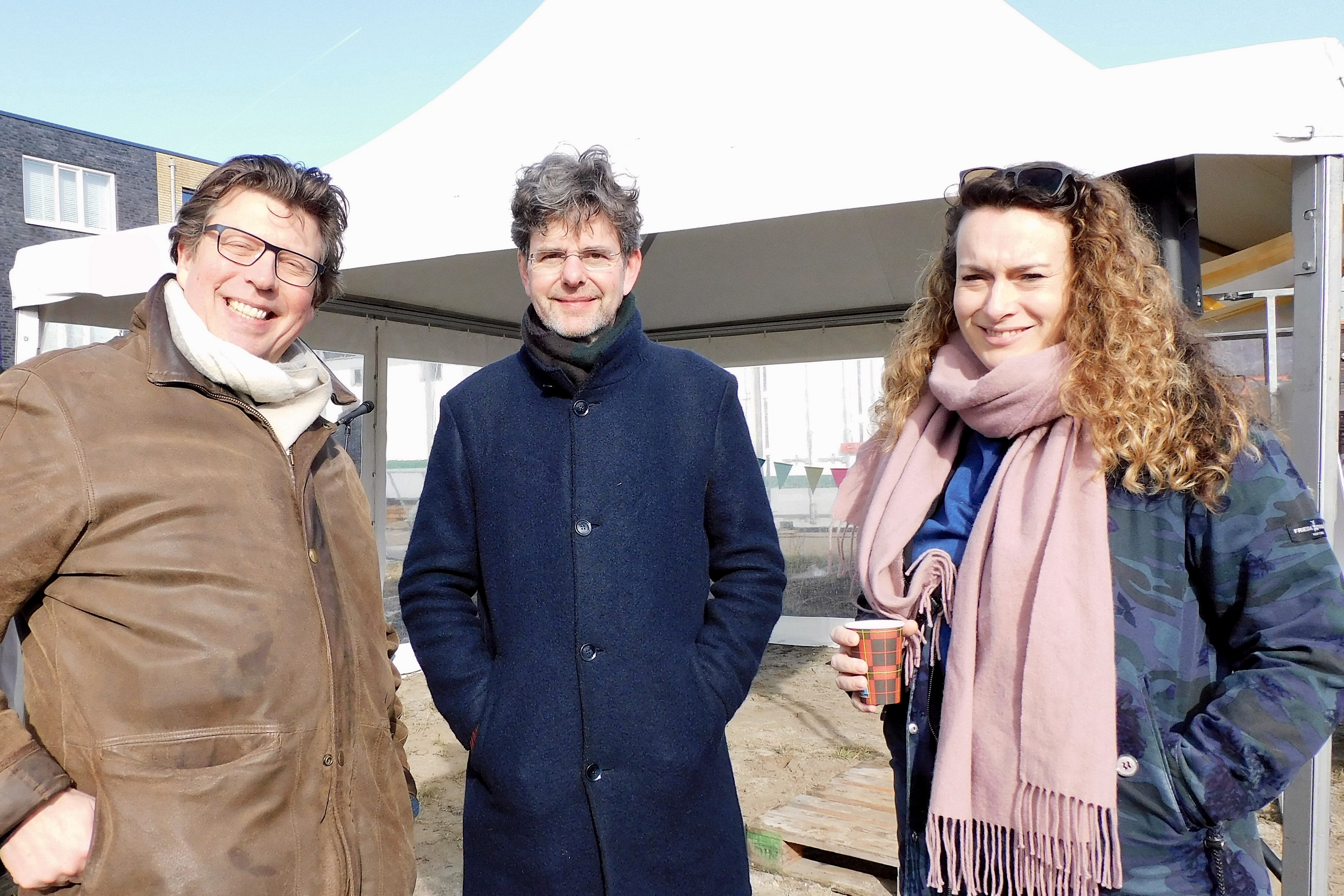 Foto buurtfeest startbouw