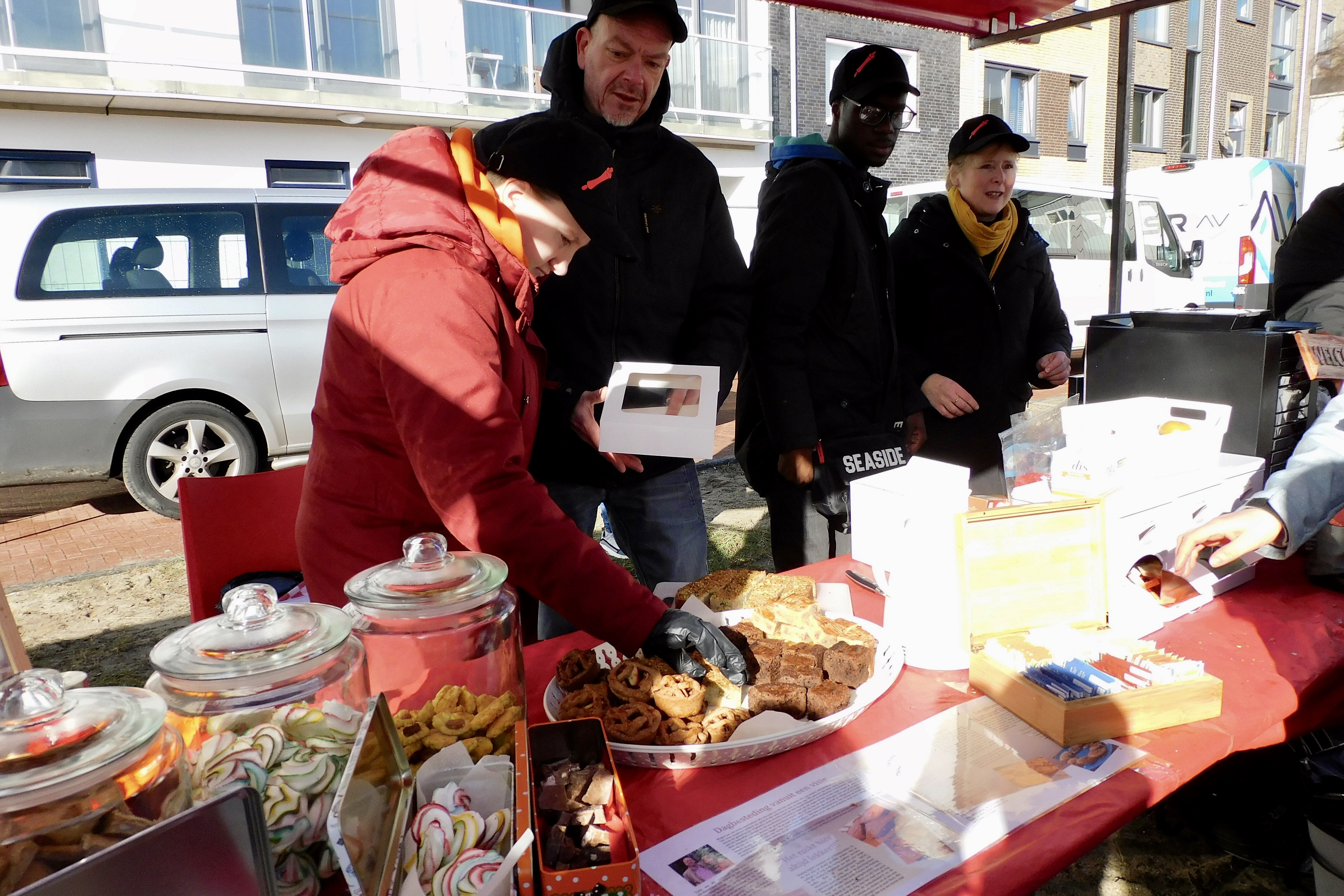 Foto buurtfeest startbouw