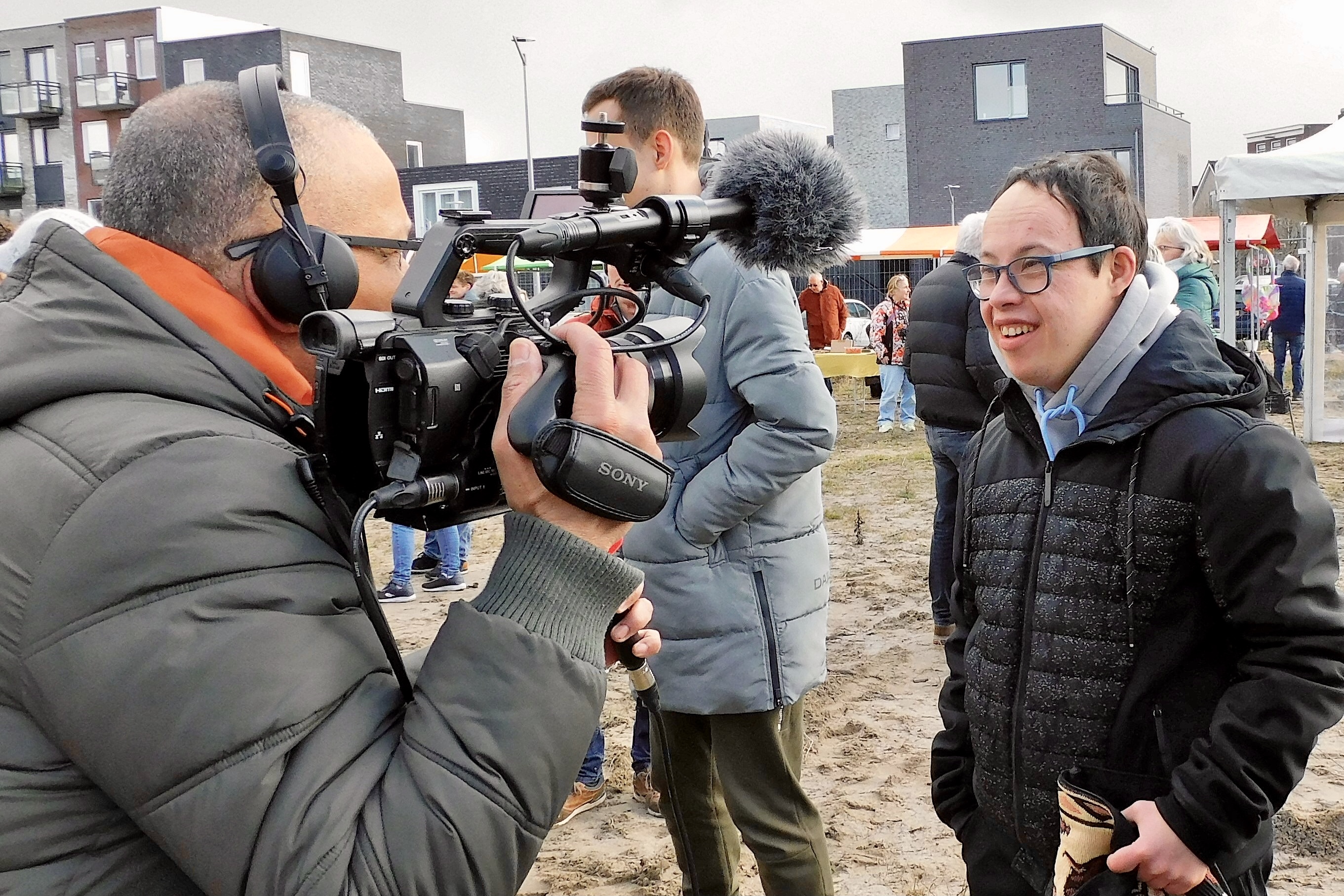 Foto buurtfeest startbouw
