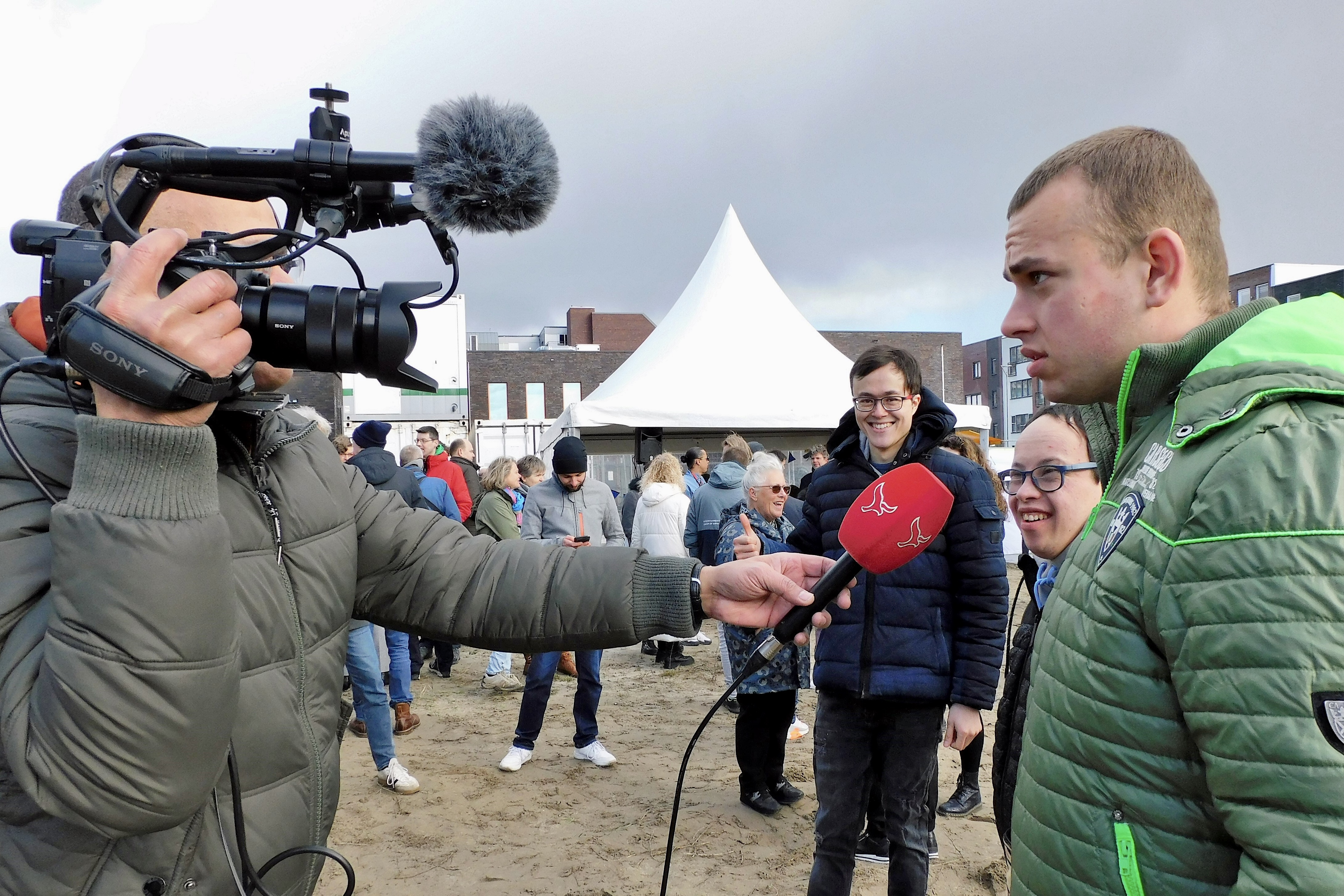Foto buurtfeest startbouw