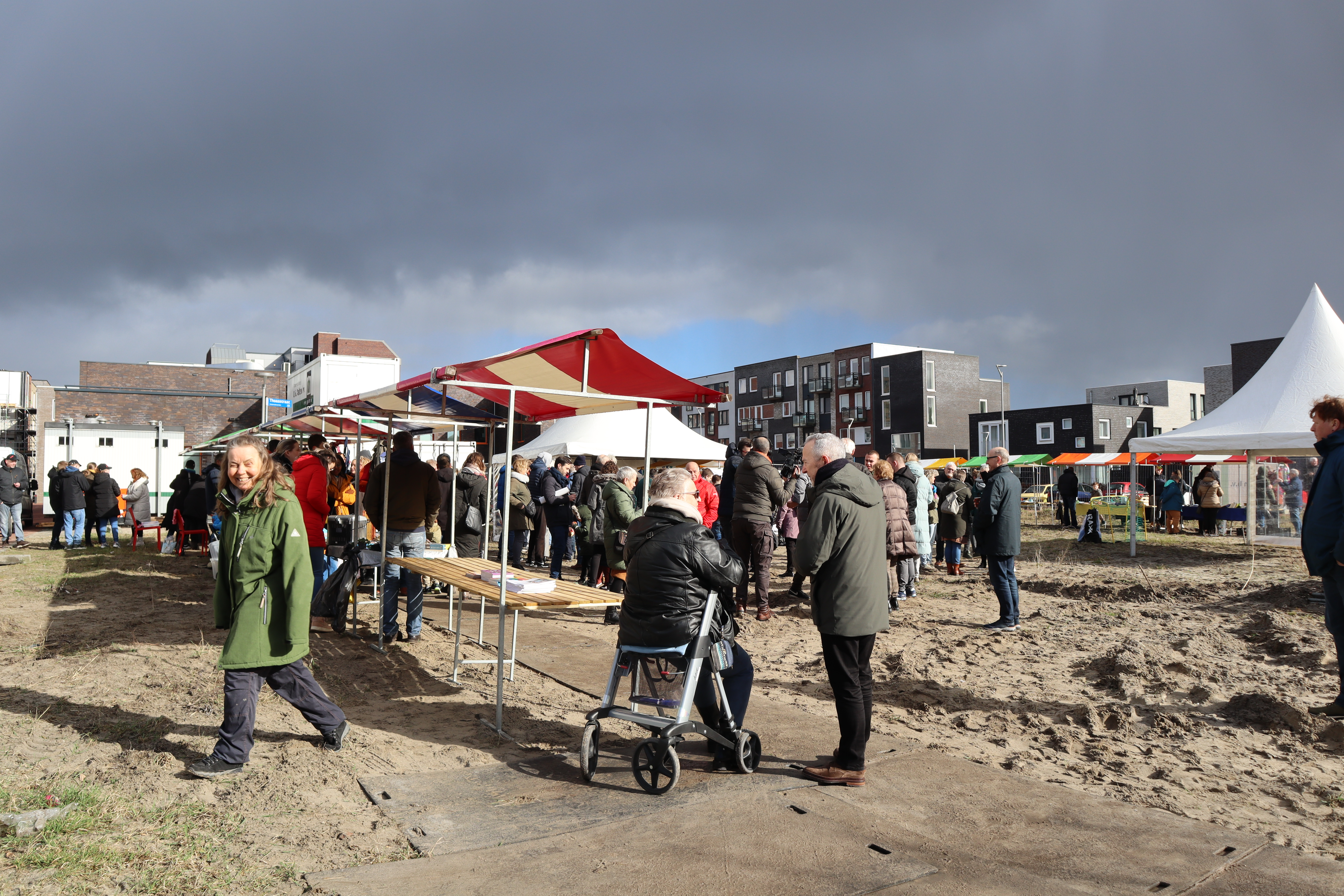Foto buurtfeest startbouw