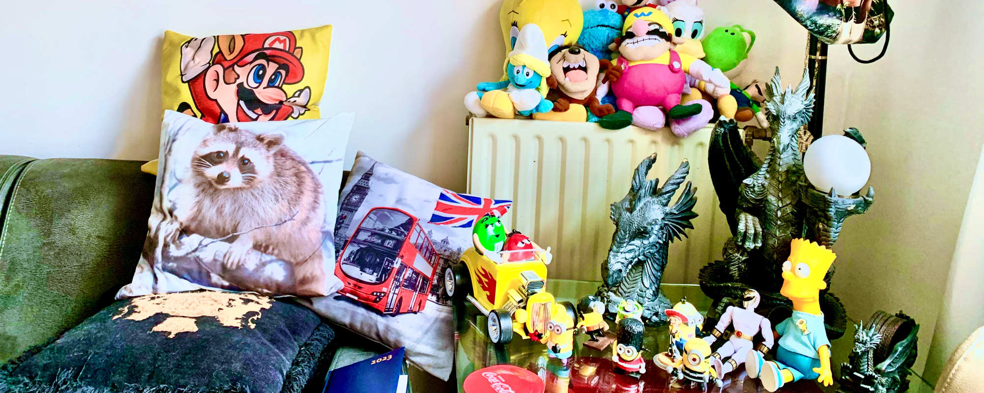 Spulletjes in Bas zijn kamer