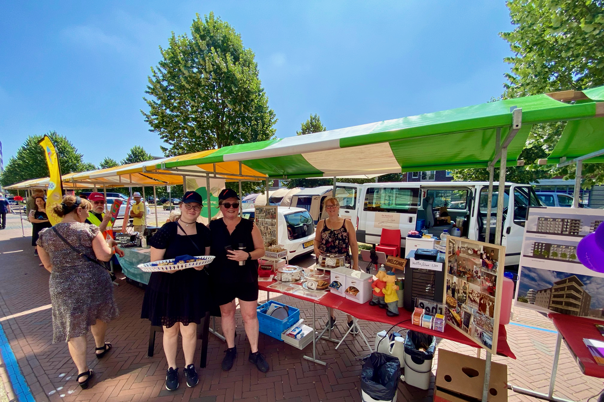 De marktkraam van De Koekerij op het Tomatensoepfestival