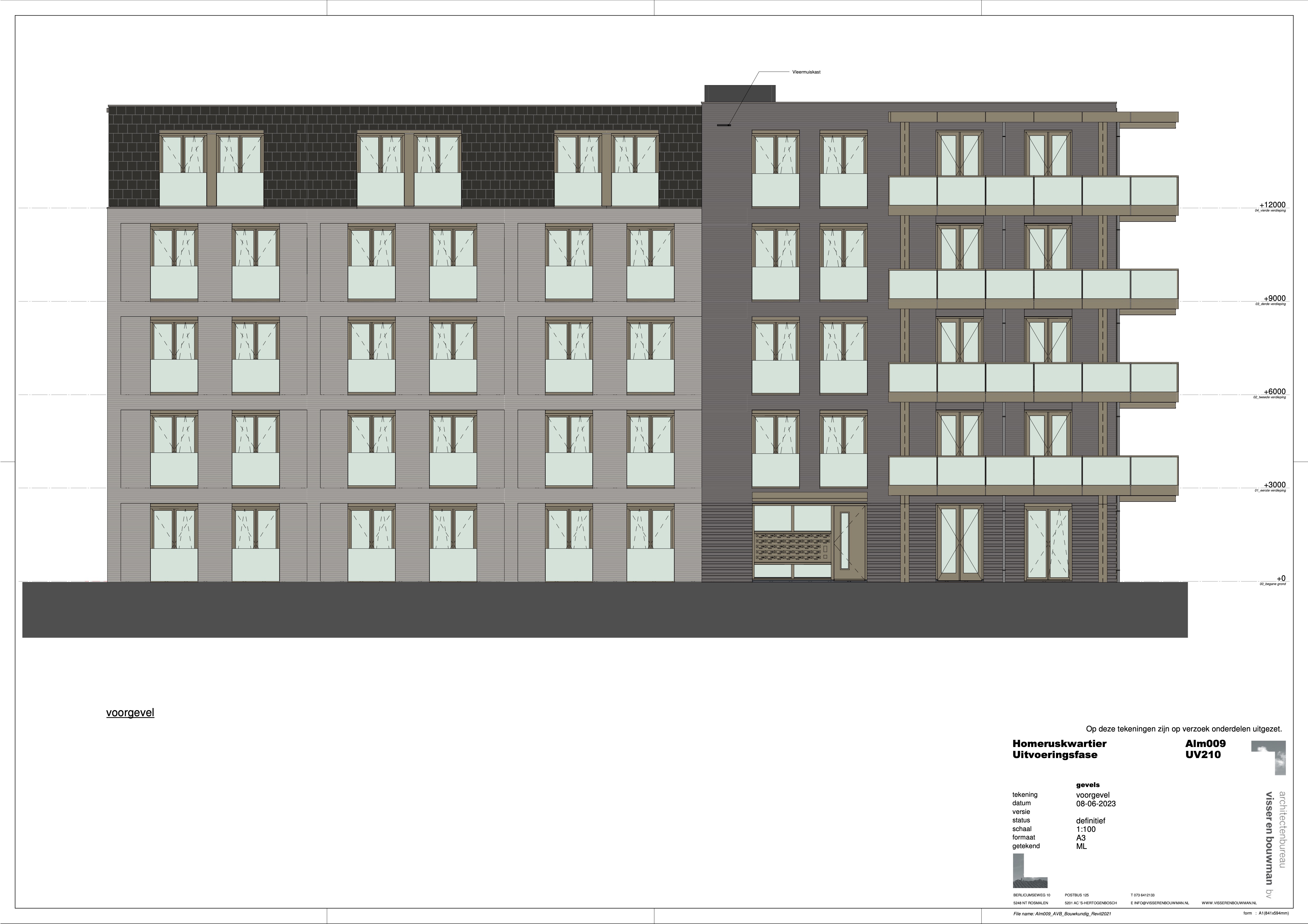 Tekening Vooraanzicht