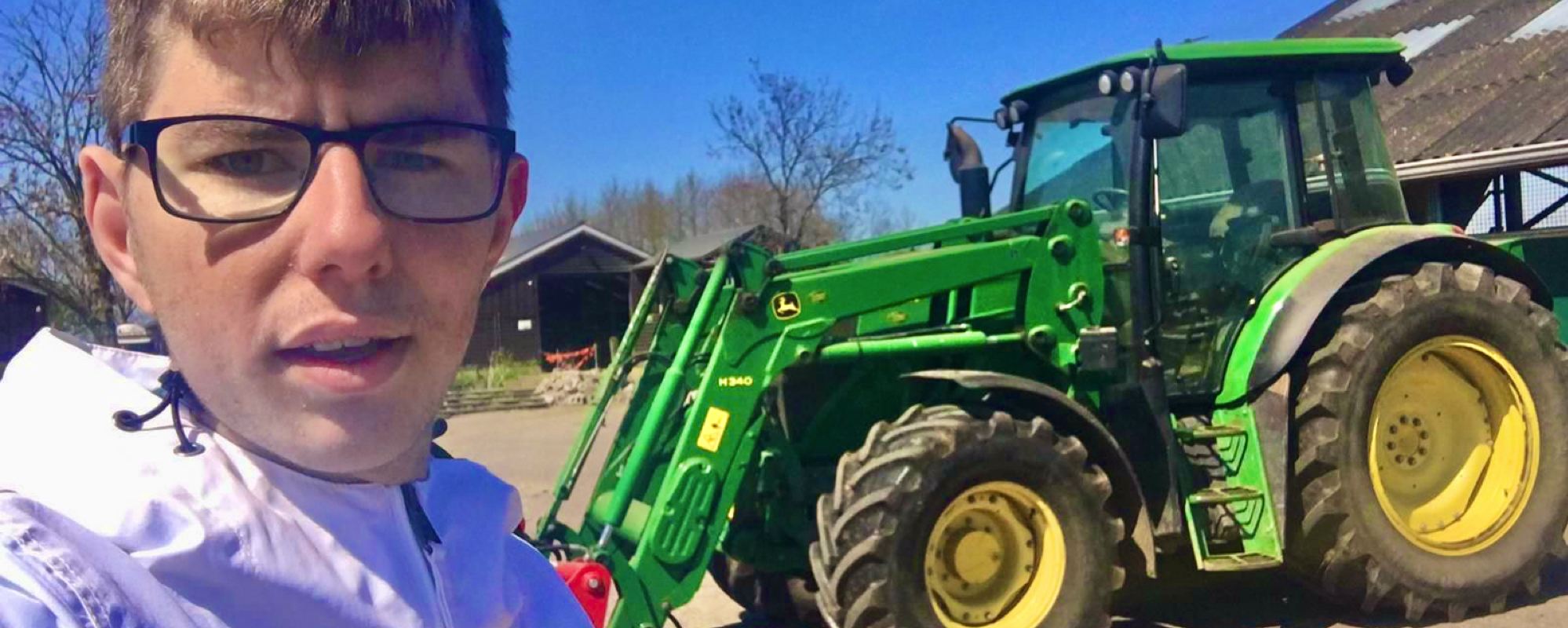 Joris op de boerderij