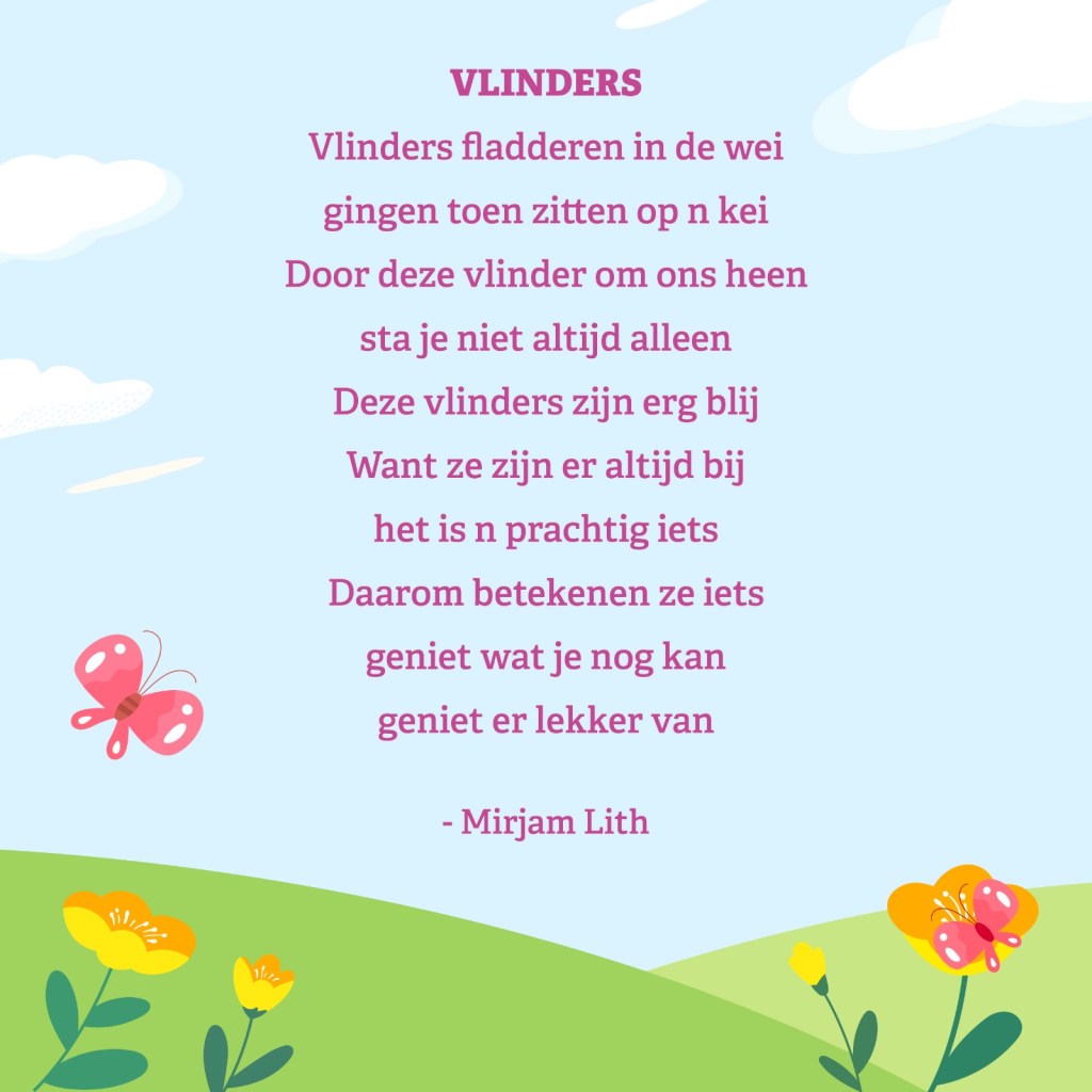 Gedicht 2e plaats van Mirjam Lith