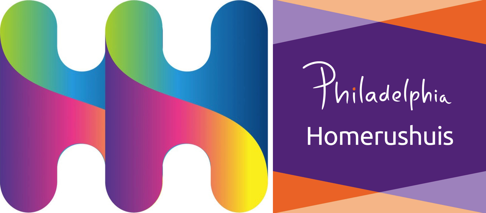 Het oude en nieuwe logo van 't Homerushuis